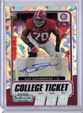 2021 Panini Contenders Draft Picks Alex Leatherwood #149 Cracked Ice  #d/23