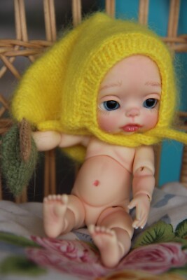 OOAK BJD Baby Doll 5'', Obitsu 1/12~Mini BJD~ 5''~by iCUKLA~baby for Paola Reina