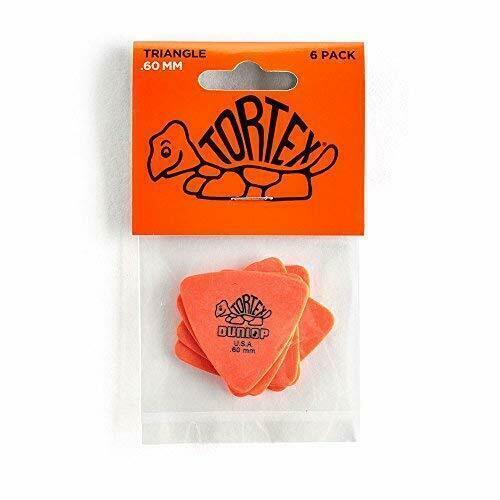 Dunlop Tortex Triangle Players' Pack .60MM, Orange, 6 Picks
