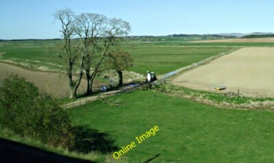 Foto 6x4 Landwirtschaftstätigkeit in der Nähe von Northholm Libberton Aussaattätigkeit im Jahr 2014