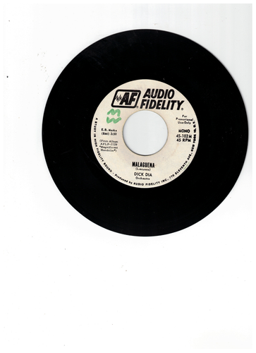 Dick Dia Orchestra LATIN 45 (Audio Fidelity 45-102) Guadalajara/Malaguena PROMO - Picture 2 of 2