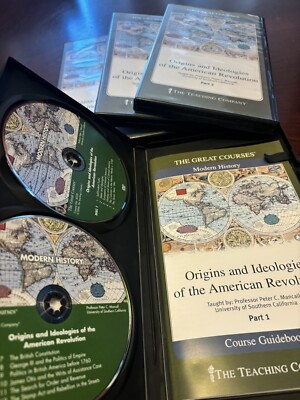 GREAT COURSES Origins & Ideologies American Revolution Course Guidebook DVD 1-4