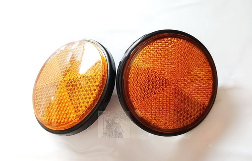 FOR Yamaha FS1 DT50 DT80 GT1 GT80 MX80 QT50 RX50 RD50M Reflector L/R New 5mm - Foto 3 di 4