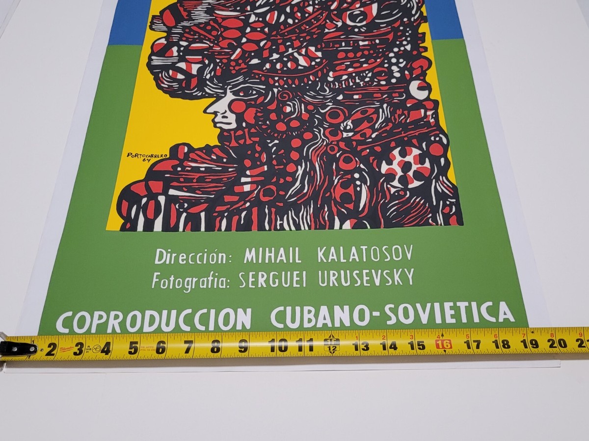 Soy Cuba, I Am Cuba, Cuban Silk-Screen Movie Art Poster by