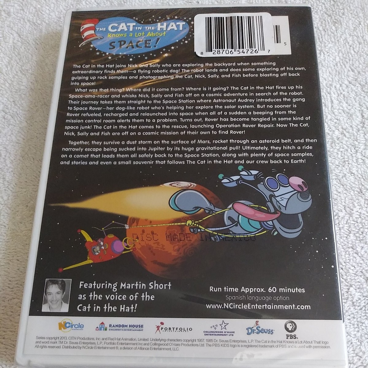 The Cat in the Hat Knows a Lot About Space ! New dvd Kids