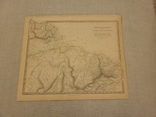 Large 1846 Map Of Northeast South America Charles Knight atlas
