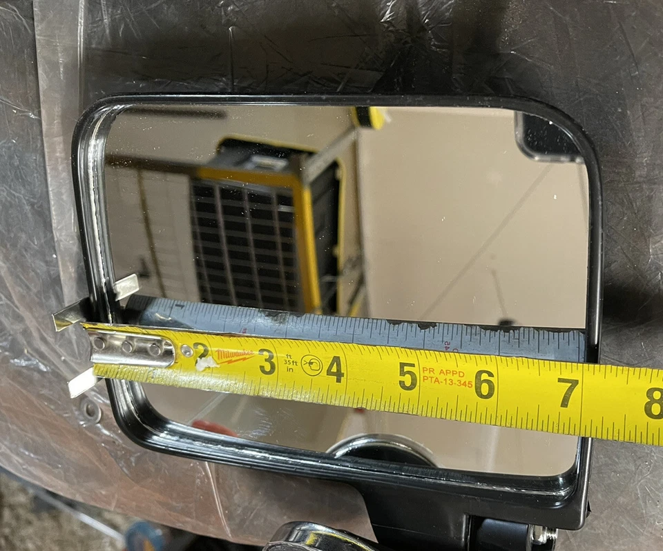 MAGNETIC TRACTOR MIRRORS VINYL COATED JOHN DEERE KUBOTA 226LB RATED MIRRORS. - Image 3 of 4