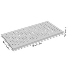 3 Packs 304 Stainless Steel Channel Drain Grate Cover 22.8"x11.8" In/Outdoor