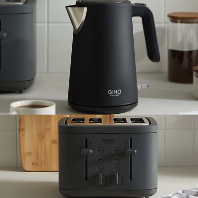 Gino D'Acampo Fast Boil Electric Kettle Slice Toaster SET