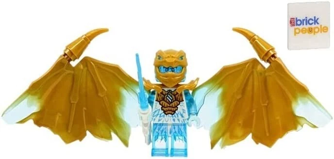 LEGO Ninjago Crystalized Zane Dragon Minifigure with Sword and Shuriken 892293