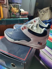 ES Skateboard Shoes Stylus Mid X Muckmouth Blue/White Size 7.5