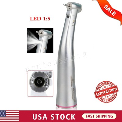 Dental 1:5 Increasing LED Fiber Optic Contra Angle Fit NSK Ti Max Z95L USA