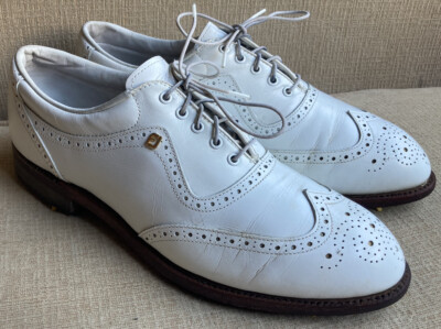 RARE Beautiful Vintage Footjoy Classics Men's Golf Shoes White