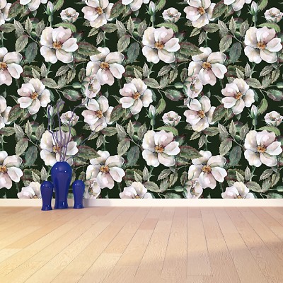 Tulup Fototapete Selbstklebend Einfach ablösbar Mehrfach klebbar Wilde Rosen