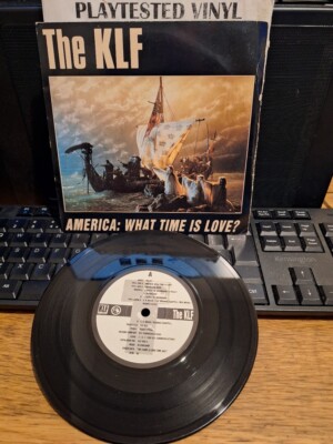 THE KLF AMERICA WHAT TIME IS LOVE VG+ 7'' DANCE VINYL 45 VG+ PICTURE SLEEVE