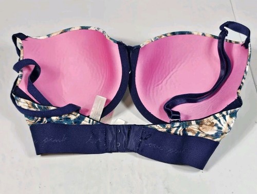 Victoria's Secret PINK Wear Everywhere T Shirt Lightly Lined Bra 32DD Tie Dye - Picture 2 of 7