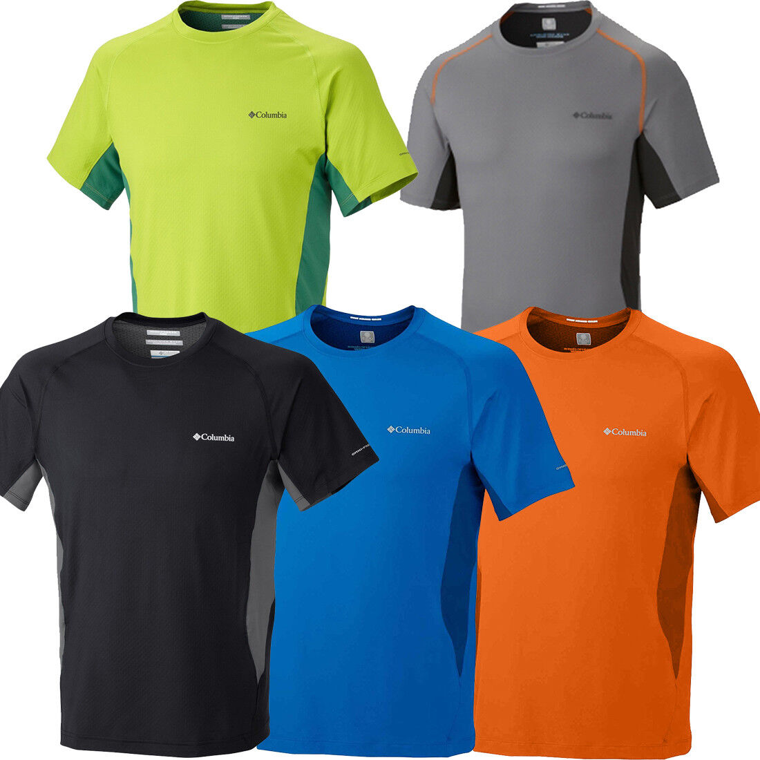 New Mens Columbia Freeze Degree Crew Omni-Freeze Zero T-Shirt Top Tee  Polo