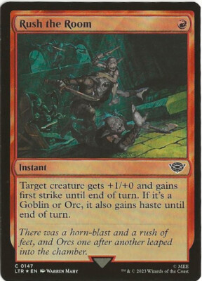 Rush The Room 147 Common MTG Lord of the Rings Middle Earth NM/M