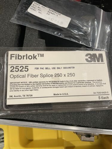 3M 2501 Fibrlok Fiber Optic Assembly Tool w/ Hard Shell 3M Case Splaces Extras - Picture 23 of 23