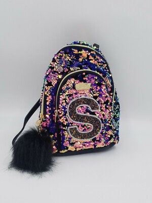 purple sequin backpack