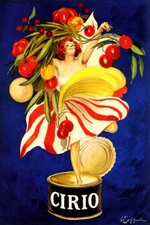 CIRIO ITALIAN FOOD COMPANY CANNING GIRL ITALY CAPPIELLO VINTAGE POSTER REPRO