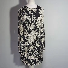 REISS Black White Tunic Dress 'Gabriella' Abstract Print Size 8 NWT RRP £165