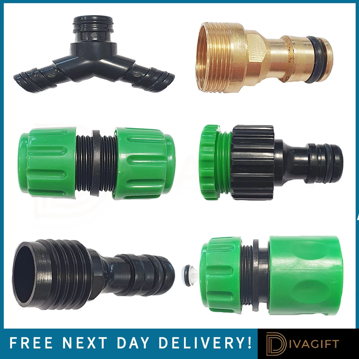 HOSE CONNECTOR UNIVERSAL FITTING ATTACHMENT CONNECTORS HOSE PIPE GARDEN  WATER