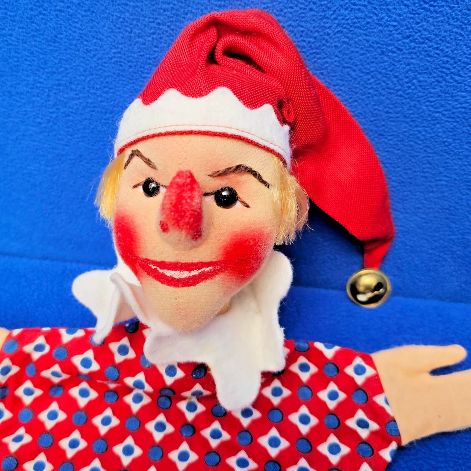 KERSA HANDPUPPE KASPER HANDARBEIT STOFFKOPF KASPERLE THEATER PUPPE - Bild 2 von 2