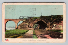 Fairmount Park Drive Tunnel Train Philadelphia Pennsylvania PA 1909 Postcard