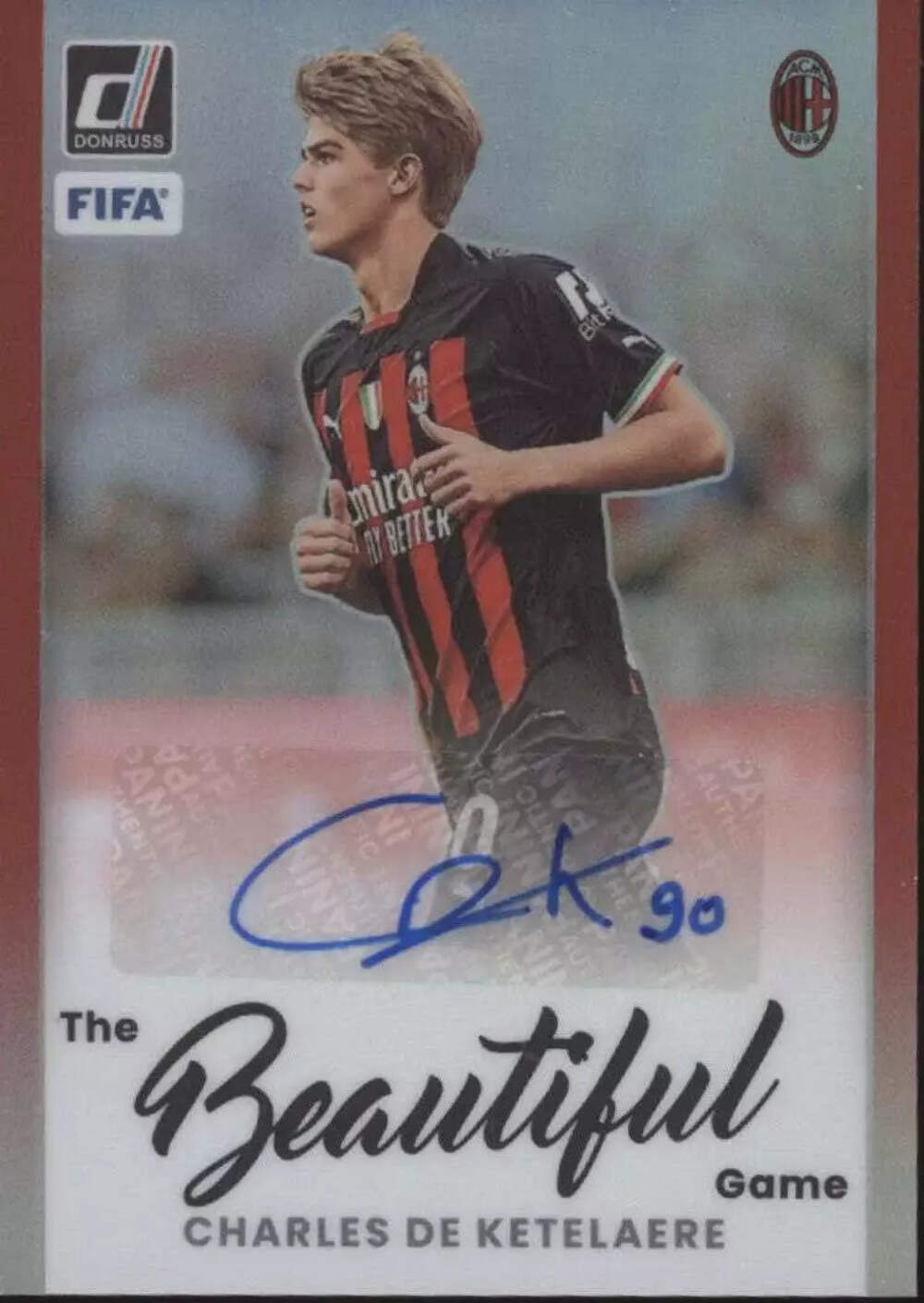 Charles De Ketelaere 2022-23 Panini Donruss Prizm Auto /25 #BACDK