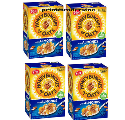 4 Pack - Honey Bunches of Oats with Crispy Almonds, 2 pk.