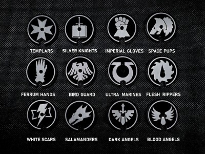 Marcatori Danni Warhammer 40k Quadranti A Ferita Per Warhammer 40k - Confenzione Da 10 Pezzi, Compatibili Con Capitoli Marini, Marca Laserforge Quadranti A Ferita Warhammer 40k - Foto 7