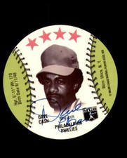 Dave Cash Signed 1976 Orbaker's Disc Philadelphia Phillies Autograph