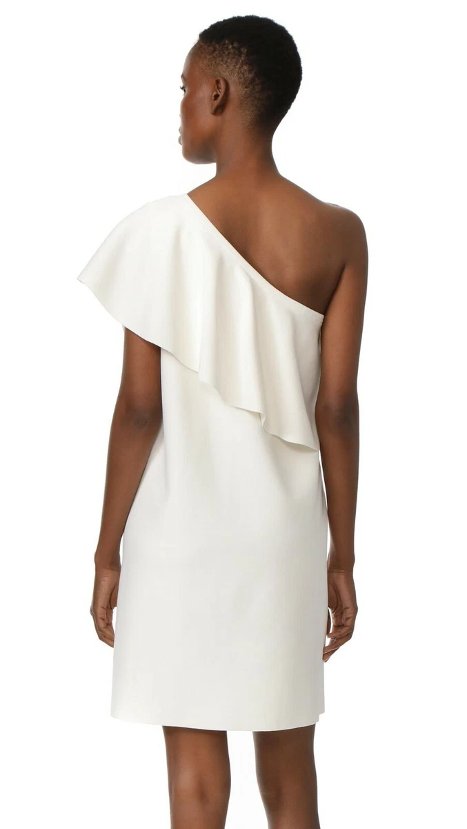 Milly textured flounce dress top