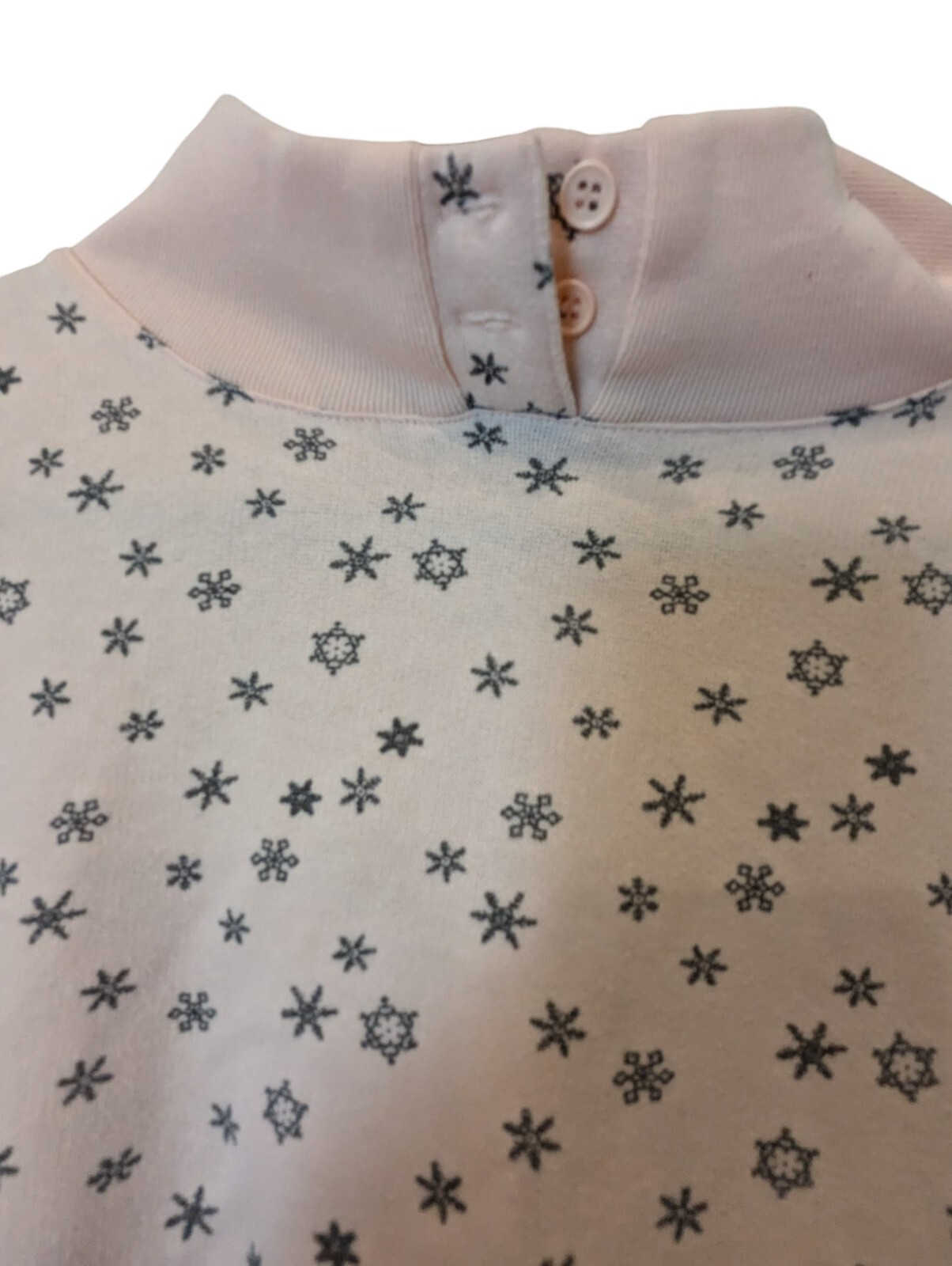 Active Elements Pullover Pink Snowflakes Sweatshi… - image 2