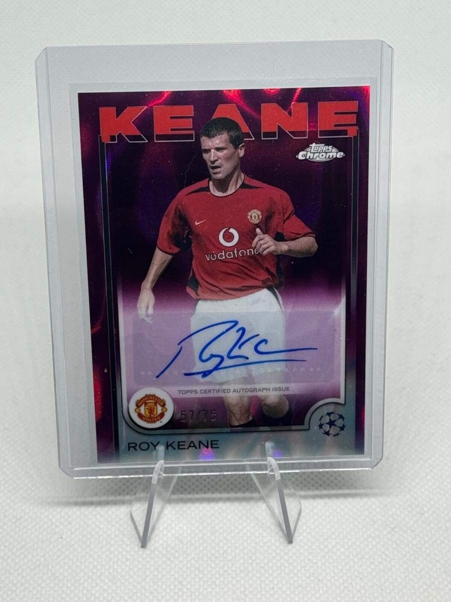 Roy Keane 2024-25 Topps Chrome UCC CA-RK Autograph Purple