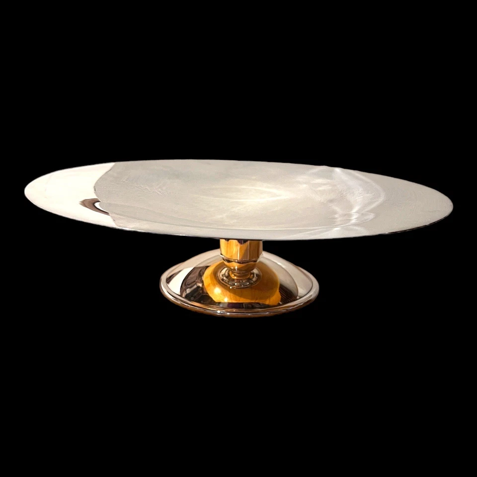 CHRISTOFLE MADE FRANCIA Plateado Perlas Moderno Frutero Estilo Luis XVI Foto 3 de 4