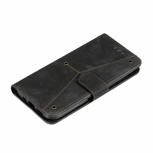 Strap Splice Leather Flip Wallet Phone Case For iPhone 16 15 14 11 12 13 Pro Max - Picture 16 of 64