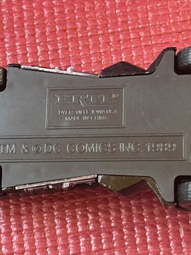 Vintage Batman Movie Batmobile Toy Car DC Comics ERTL 1989 5” Collectible. - Picture 8 of 10