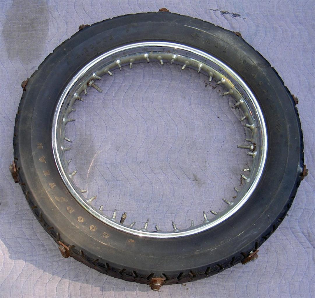 スペシャル！　貴重◎ 70's ORIGINAL GOODYEAR 1950's Goodyear All Traction 4.00-18 hill climb tire for