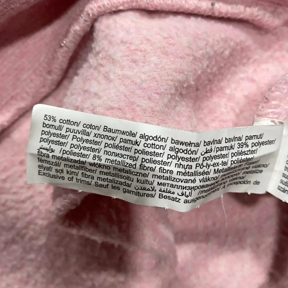 F&F Kids, sweat-shirt, taille : 140, rose, coton/fibre métallique/polyester #orM - Photo 4/4