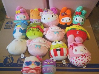 Squishmallows Lot of 15 Hello Kitty & Friends 7" to 8" Plush.