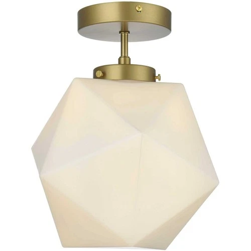 Living District LD2347SG Lawrence Flush Mount Satin Gold - Picture 1 of 9