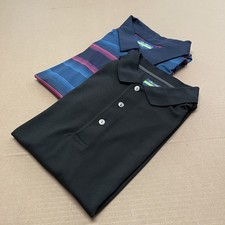 Ben Hogan Men's Lot of 2 Performance XL Polo Golf Shirts Geometric Preppy