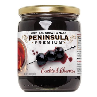 Cocktail Cherries | Award Winning | Deep Burgundy-Red | Silky Smooth, Rich Sy...