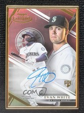 2021 Topps Gold Label Framed Evan White #FA-EW Auto 0e1