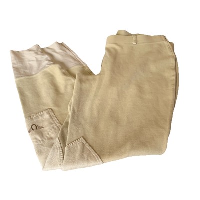Tuff Rider Starter Low Rider Pants Tan India JRS 34 Pull On Riding Equestrian