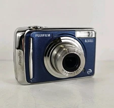 Fujifilm FinePix A805 8.3MP Digital Camera Blue 3x Zoom Tested And Working