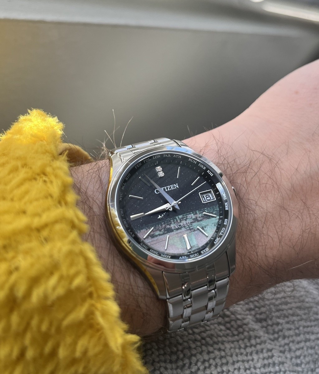 CITIZEN EXCEED Titanium Solar Radio Limited Eco-Drive CB1080 CITIZEN EXCEED Titanium Solar Radio Limited Eco-Drive CB1080