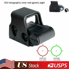 Red Green Dot Reflex Sight Scope 553 Tactical Holographic Optic 20mm Rail New